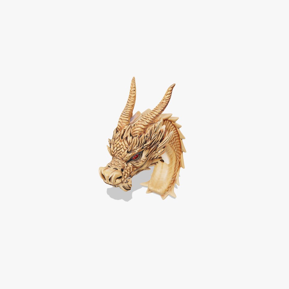 Majestic Golden Dragon model pack